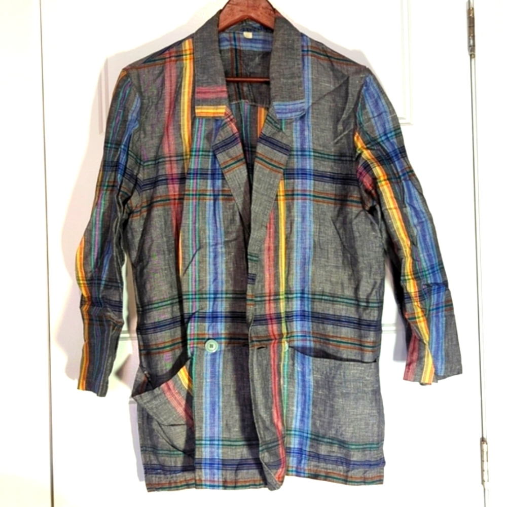 2/$30 Vintage Light Multicolour Blazer